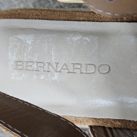 Bernardo Tobacco Sochi Suede Chain Slingback Clogs Shoes Sz 11 Womens - Picture 7 of 8